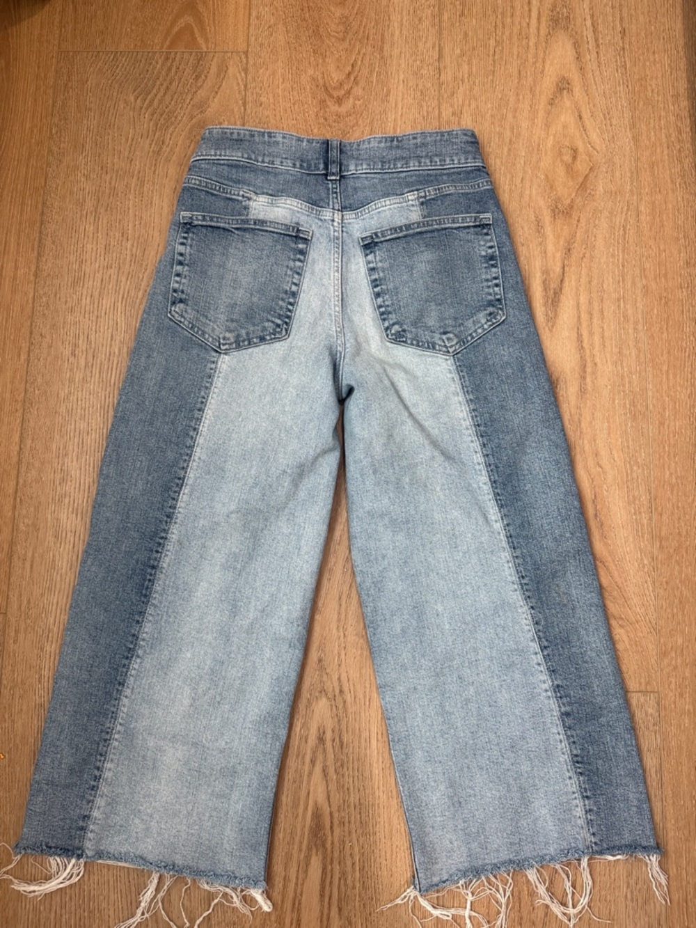 GAP Two-Tone ankle grazers  Wide-Leg Jeans - Picture 3 of 3